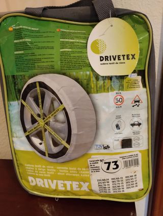 Cadenas textiles nieve DRIVETEX + Guantes