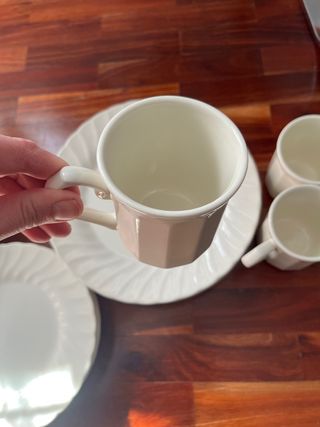 Juego de vajilla de porcelana blanca CHURCHILL