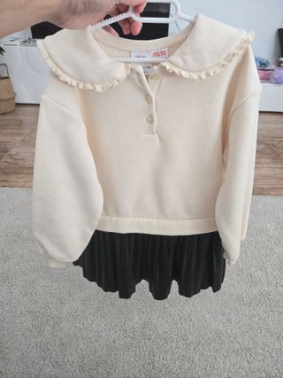 Vestido Zara bicolor niña 5 años
