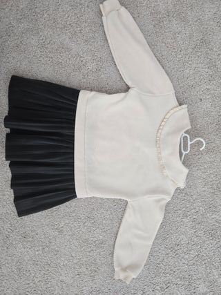 Vestido Zara bicolor niña 5 años