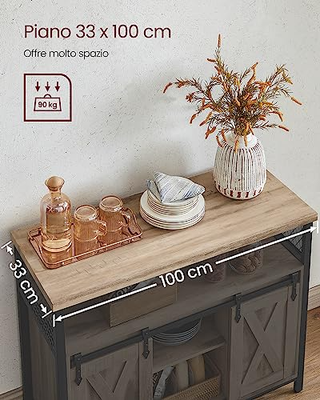Credenza, Mobile da Cucina, Armadietto Organizzato