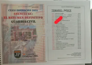 LIBRO RESUMEN INGRESO GUARDIA CIVIL