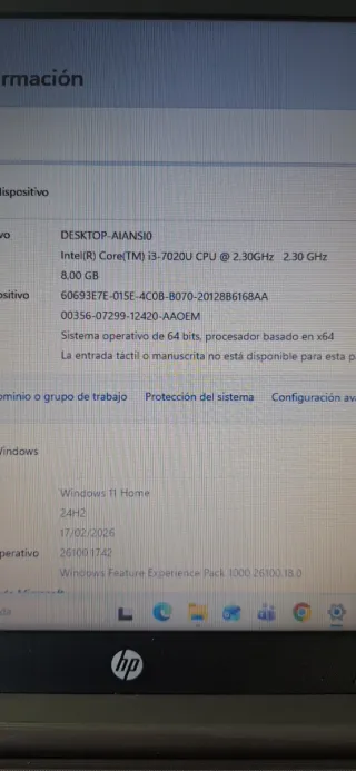 Portátil HP SSD Negro/Gris