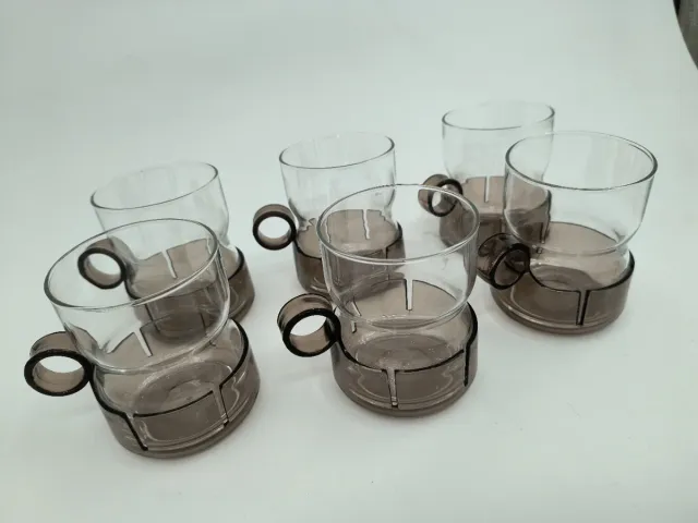 6 Tazas Vintage Melitta Alemania Cristal
