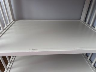 Cambiador IKEA madera blanca + colchoneta