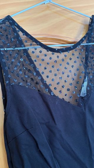 Vestido Sfera fiesta lentejuelas negro