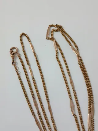 Cadena antigua reloj de bolsillo leontina o collar