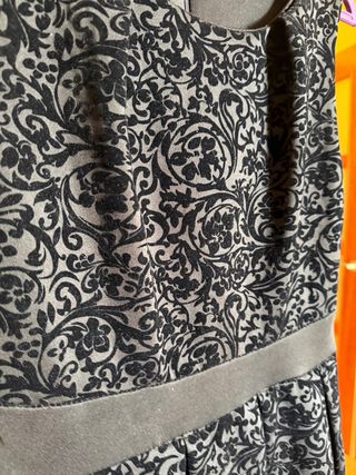 Vestido Negro Diseño Terciopelo Original