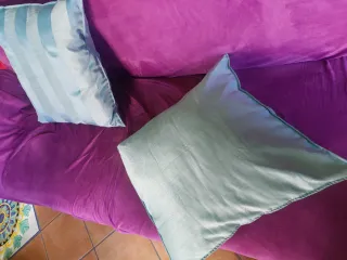 2 federe cuscino turchese