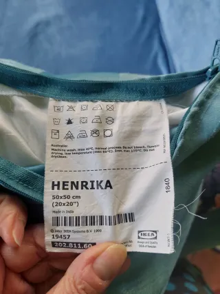 2 federe cuscino turchese