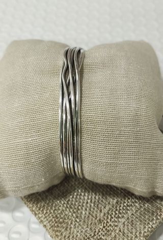 Pulsera Brazalete Plata