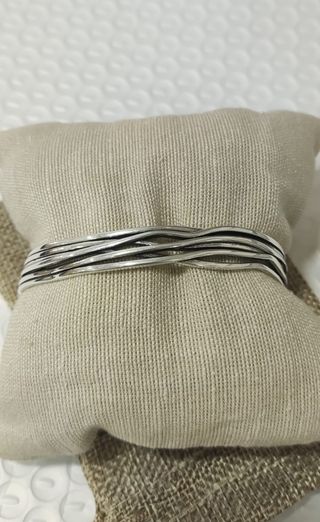 Pulsera Brazalete Plata
