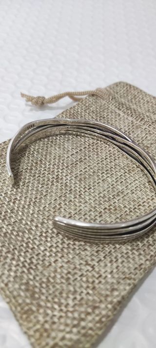 Pulsera Brazalete Plata