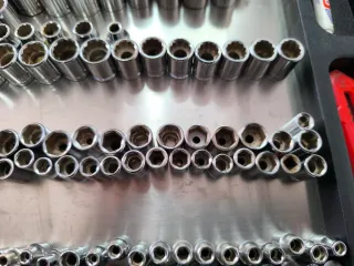 Lote llaves de vaso carraca 12, 6 y 8 caras