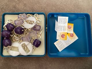 Juego Collar,Pendientes y Pulsera chapado en plata