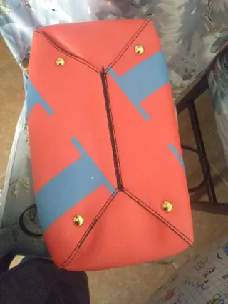 Bolso CH Carolina Herrera Naranja y Azul