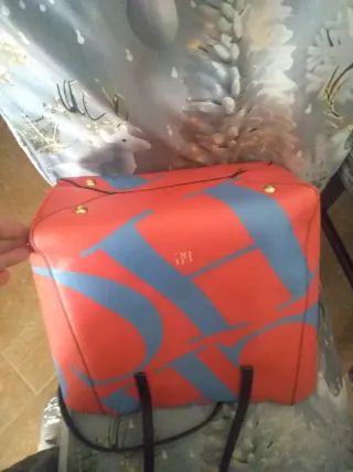 Bolso CH Carolina Herrera Naranja y Azul