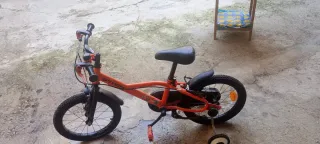 Bicicleta infantil Btwin naranja 4-7 años