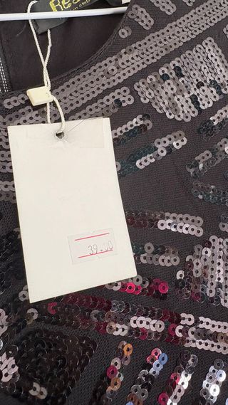 Vestido fiesta lentejuelas Real