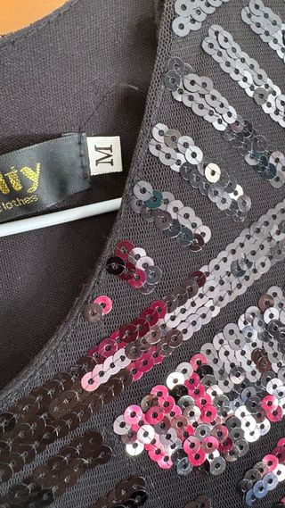 Vestido fiesta lentejuelas Real