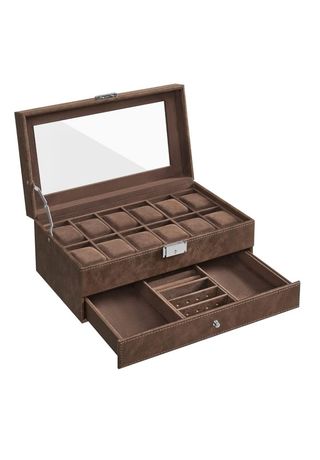 Caja Relojes 12 Ranuras SONGMICS JWB012K01