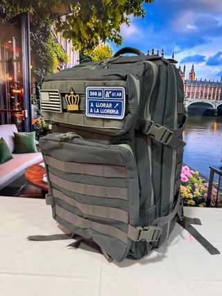 Mochila Táctica Militar 50L Trekking Gris nueva