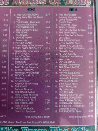 4 .CD Turn Back The Hands Of Time - Hits 60s