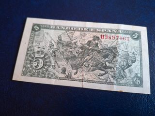 Billete 5 Pesetas Banco de España 1945
