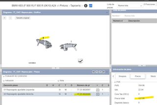 Reposapiés DCHO BMW F900R/F900XR 77259829098