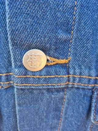 Cazadora tejana FCB azul