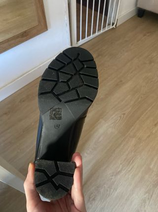 Mocasines de tacón negros