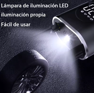 Compresor inalámbrico portátil coche 2 boquillas