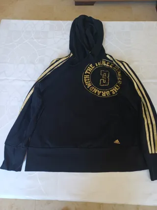 Sudadera Adidas Mujer Negra y Dorada