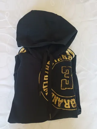 Sudadera Adidas Mujer Negra y Dorada