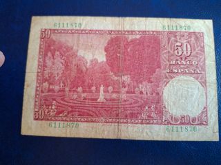 Billete 50 Pesetas sin serie Banco de España 1951