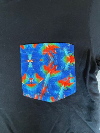 Camiseta Heist XS con bolsillo estampado