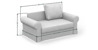 Divano letto a due posti Ikea Backabro