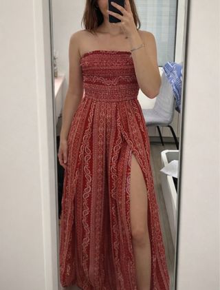 Mono largo boho con abertura