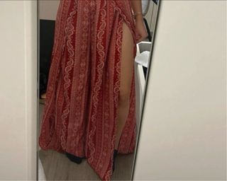 Mono largo boho con abertura