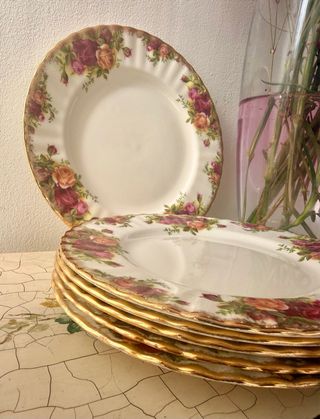 6 Platos llanos y 6 platos hondos Royal Albert