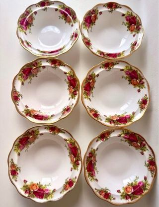 6 Platos llanos y 6 platos hondos Royal Albert