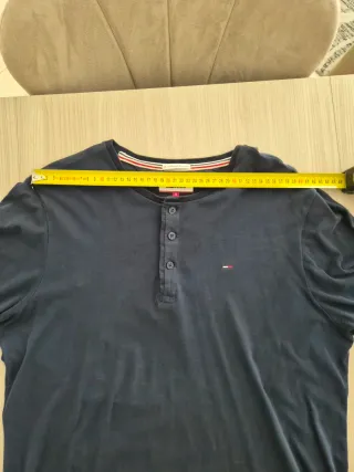 Tommy Hilfiger T-shirt Uomo Blu Manica Lunga