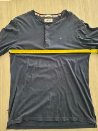 Tommy Hilfiger T-shirt Uomo Blu Manica Lunga