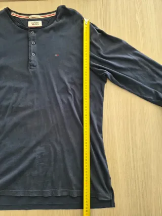 Tommy Hilfiger T-shirt Uomo Blu Manica Lunga