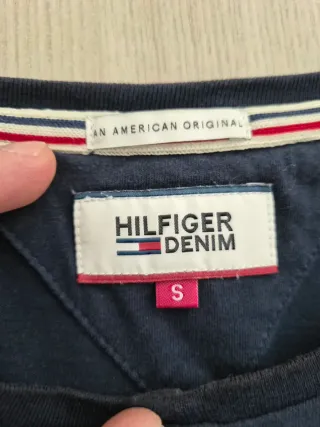 Tommy Hilfiger T-shirt Uomo Blu Manica Lunga