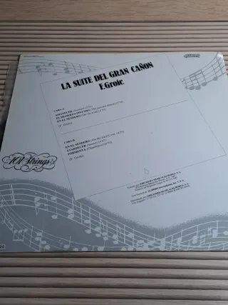 Disco LP La Suite del Gran Cañón - F. Grofé