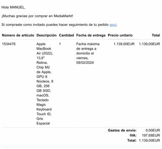 MacBook Air M2 2022