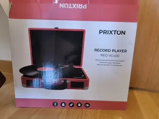 Tocadiscos Prixton Rojo VC400