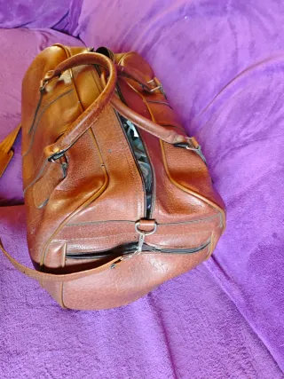 Bolso de viaje vintage piel retro