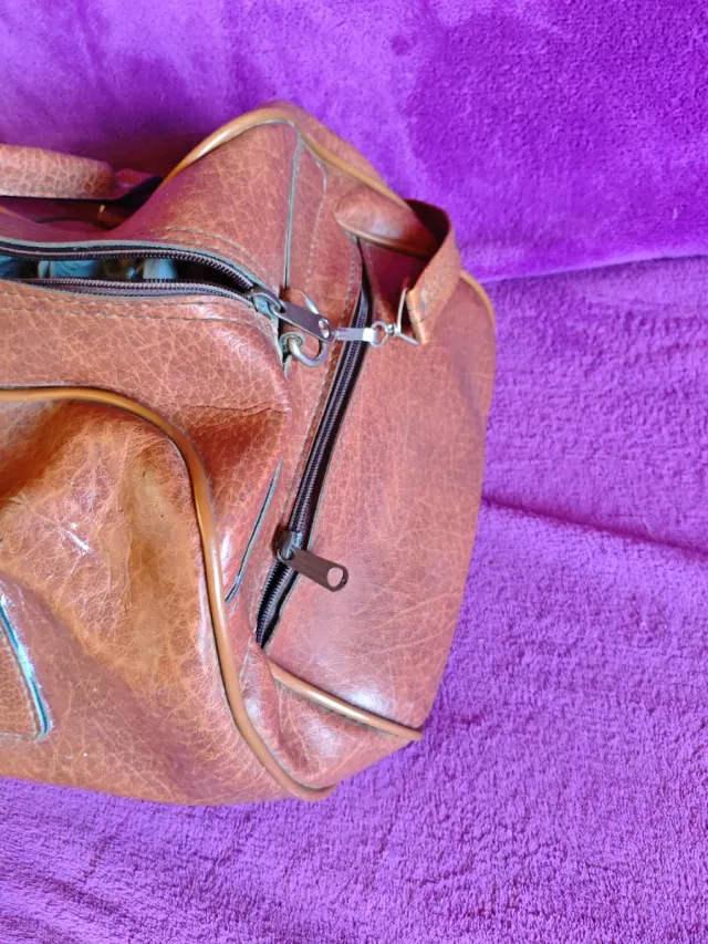 Bolso de viaje vintage piel retro